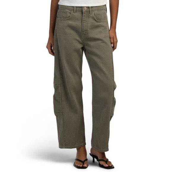 TRIARCHY HUNTER GREEN Walker Mid Rise Constructed Jeans - Picture 1 of 2
